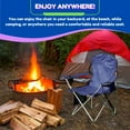 thumbnail image 7 of CozyBox 4 Pack Premium Portable Folding Chairs with Can Cooler and Storage Pocket -[Navy 4 Pack], 7 of 7