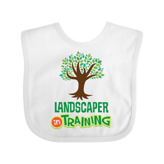 Inktastic Future Landscaper in Training Boys or Girls Baby Bib