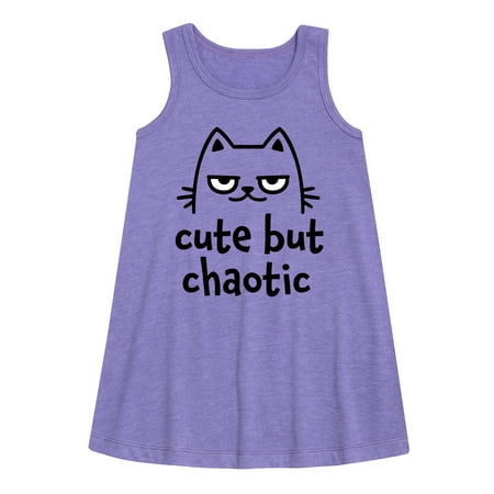 

Instant Message - Cute But Chaotic - Toddler and Youth Girls A-line Dress