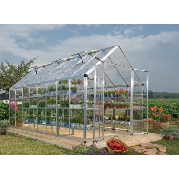 Palram - Canopia Snap & Grow - Multiple Sizes - Silver - Walk-In Greenhouse
