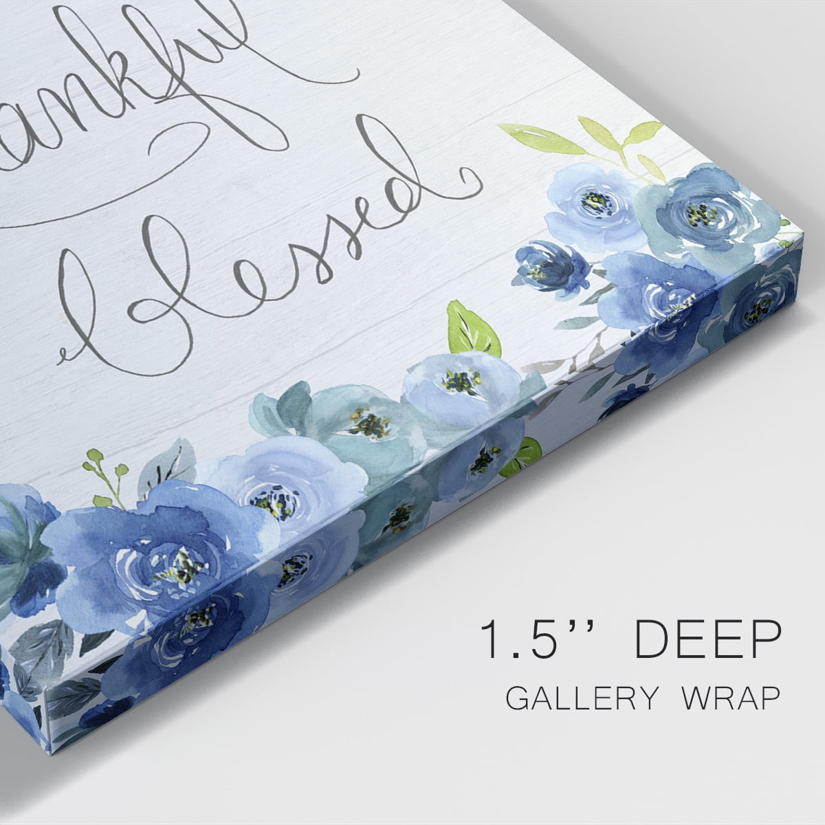 Grateful, Thankful, Blessed Premium Gallery Wrapped Canvas - Ready to Hang
