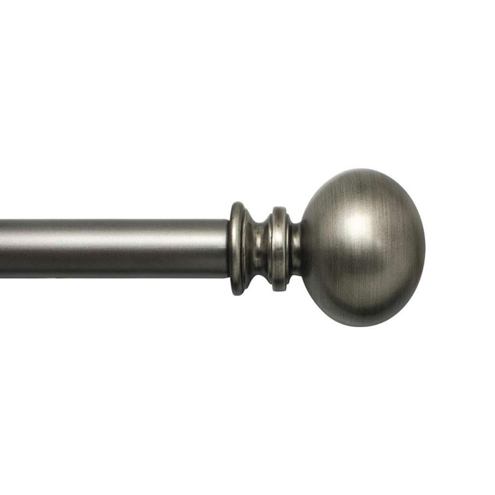 Antique Pewter NEW Telescoping 1" Doorknob Single Blind Rod Set 