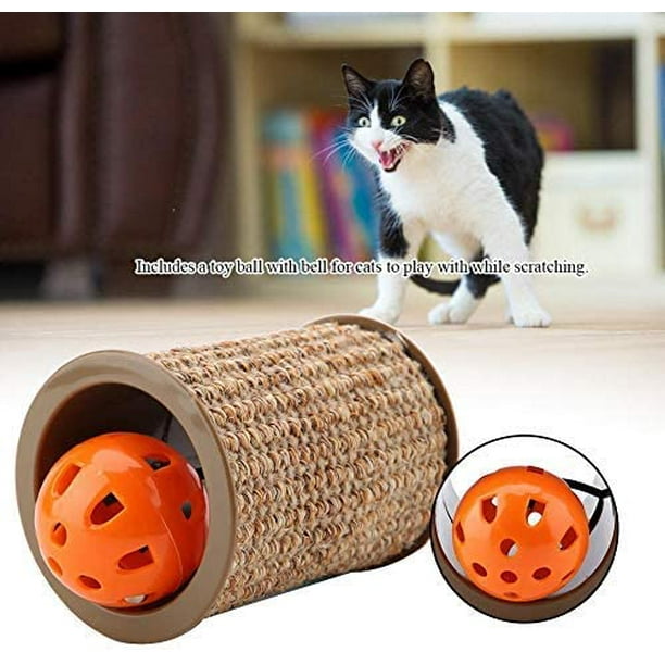 cat scratcher with ball