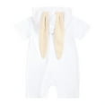 thumbnail image 6 of Kkkded Baby Newborn Summer Jumpsuit for Boys Girls,Infant Short Sleeve One-Piece Romper Cotton Romper Cute Cute Zipper Bodysuits,Size 1M-18M, 6 of 8
