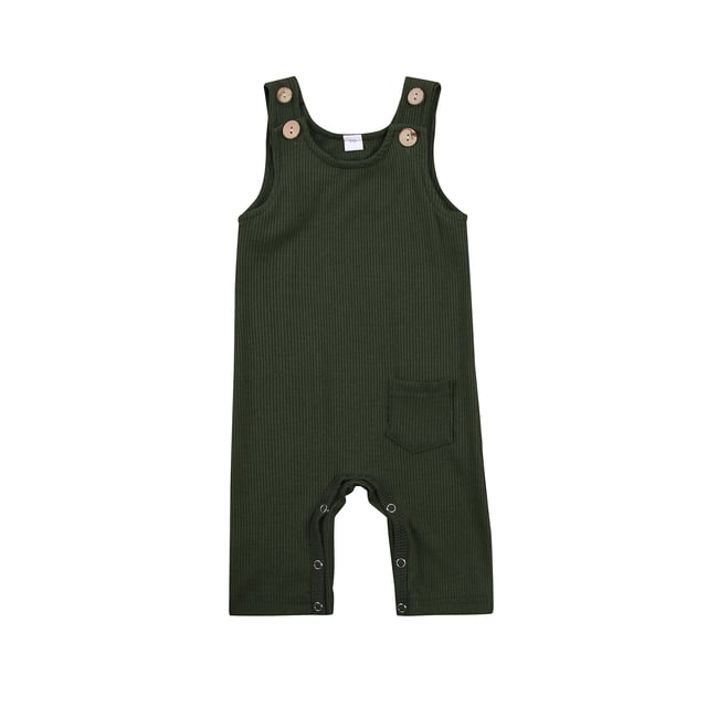 ZAXARRA Barboteuse Sans Manches pour Bébé Couleur Unie Combinaison de Mode