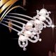 thumbnail image 2 of Guardurnaity Horquillas para el pelo de boda con diamantes de imitación, flores de perlas simuladas, accesorios para el cabello de cristal para Accesorio para el cabello No.08, 2 of 2