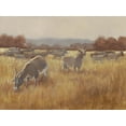 thumbnail image 2 of Harper, Ethan 32x25 Gold Ornate Wood Framed with Double Matting Museum Art Print Titled - Grazing Goats II, 2 of 4