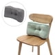 thumbnail image 3 of Cojín de apoyo , cojín de cintura, cojín trasero para silla de juego de asiento de coche Gris-plata Cola almohada de apoyo lumbar, 3 of 7