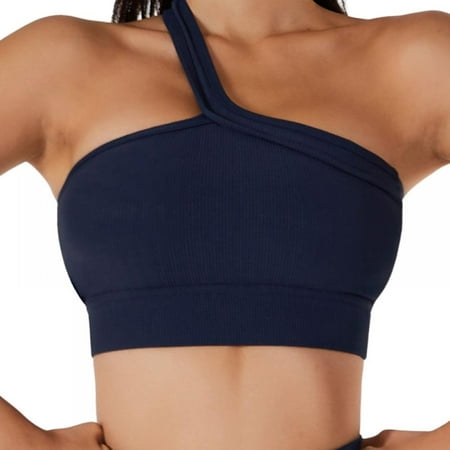 

Women s Crop Tops One Shoulder Ribbed Seamless Exercise Workout Tank Tops