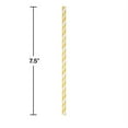 thumbnail image 2 of School Bus Yellow Striped Paper Straws, 2 of 3