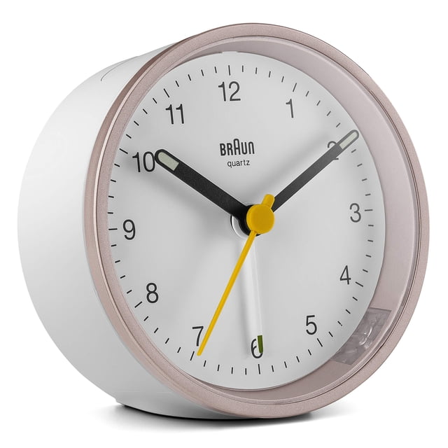 Reloj despertador Braun Classic BC12PW analógico con función de despertador y luz
