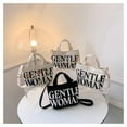 thumbnail image 4 of Travel Stylish Letter Printing Birthday Gifts Canvas Sling Bags Makeup Lipstick Bags Shoulder Bags Crossbody  Bags Purse Wallets BLACK, 4 of 8