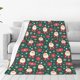thumbnail image 1 of Balery Santa Claus Manta de Felpa Suave y Acogedora – Cobija de Franela Aterciopelada para Cama, Lavable y Cálida para Sofá, Mascotas, Transpirable-80"x60", 1 of 7