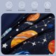 thumbnail image 5 of Kaleido Space - Juego de Cama Individual de 5 Piezas con Edred&oacute;n, S&aacute;banas y Funda de Almohada, Estilo Espacial, Tama&ntilde;o Twin, Color Planeta, que Brilla en la Oscuridad, 5 of 8
