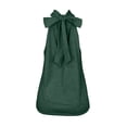 thumbnail image 5 of HAJWOH Women's Halter Neck Cotton Tank Tops Solid Color Sleeveless Casual Streetwear Summer Fashion Tunic Cami Shirts, 5 of 6
