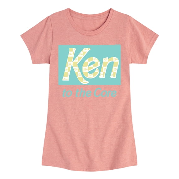 Barbie - Ken to the Core - Checked Style - Toddler & Youth Girls Short Sleeve Graphic T-Shirt
