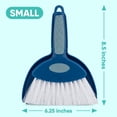 thumbnail image 4 of Small Broom with Snap-on Dust Pan, Blue Hefty Durable (1), 4 of 4
