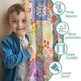 thumbnail image 3 of Blackout Kids Curtains,Pioneer Flower Childrens Insulated Curtains Set Of 2,Bedroom Essentials,Toddler Room Decor 42x54in(106x137cm), 3 of 4