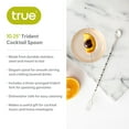 thumbnail image 3 of True Trident Stainless Steel Cocktail Spoon, Home Bar Accessories, Set of 1, 3 of 6