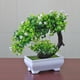 thumbnail image 1 of Toystoory Plantas artificiales en maceta, bonsái decorativo verde, árboles pequeños, flores, fiesta, oficina, adorno de para decoración del Decoración media luna rosa blanca, 1 of 3