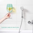 thumbnail image 4 of Soporte para copa de vino, soporte de pared para baño, ventosa, soporte para bebidas, dispositivos de ducha (verde, 1 unidad), 4 of 5
