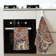 Absorbent Kitchen Towels, Paisley3 Quick Drying Dish Towels for Kitchen