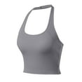 thumbnail image 6 of Camisole Tops for Women Summer Spaghetti Strap Basic Padded Tank Top with Built in Bra Workout Yoga Shirts,for Size M, 6 of 6