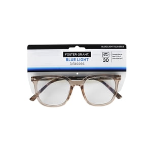 Foster Grant Square Blue Light Glasses, Rose Gold