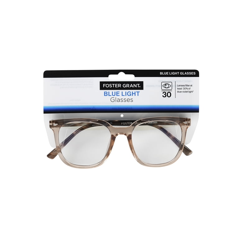 Foster Grant Square Blue Light Glasses, Rose Gold photo 1