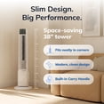 thumbnail image 5 of Lasko 38" 4-Speed Oscillating, Remote, 8-Hour Timer Tower Fan T38400, 5 of 12