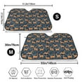 thumbnail image 3 of Picia Reindeer Curved Windshield Sunshade Accordion Folding Style Auto Shade for Car Truck SUV Van Blocks UV Ray Sun Visor Protector -Medium, 3 of 7