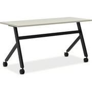 Multi-Purpose Table | Fixed Base | 60"W x 24"D | Light Gray Laminate | Black Finish