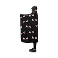 thumbnail image 2 of ASHLEIGH Hooded Blanket Vampire Eyes Bat Pilling Polar Fleece Hooded Throw Wrap 40x50 inch, 2 of 3