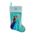 thumbnail image 1 of 20 inch Frozen Velvet Christmas Stocking, Teal, by Ruz, 1 of 4