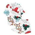 thumbnail image 4 of WEAIXIMIUNG Children's Casual Printed Button Down Collar Short Sleeved Top Shorts Pajamas Set 6-7 Years, 4 of 4