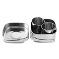 thumbnail image 3 of 6Pcs Outdoor Cookware, Portable Stainless Steel Cookware Set, Camping Picnic Outdoor Pan Pot Plate Cup Silver, 3 of 8