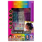 Rainbow High Glam Hair Studio Kit, 79-Piece Set, Boys and Girls, Child, Ages 6+