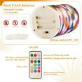 thumbnail image 5 of Yayeee Flameless Candles with Remote Flickering Battery Operated Multi Color Changing, White Colorful Circles, 5 of 7