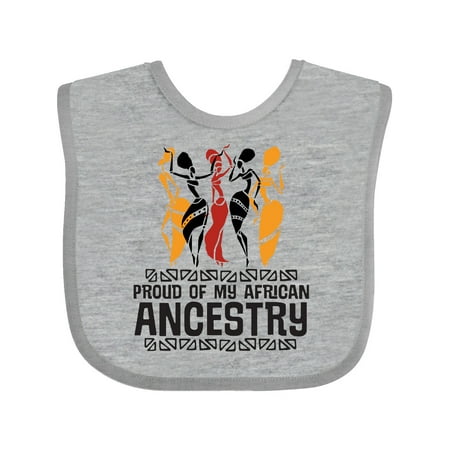 

Inktastic Black History Proud African Ancestry Gift Baby Girl Bib
