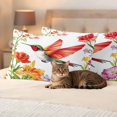 thumbnail image 3 of Bird Flower Pillow Covers 2 Pack Spring Floral Pillowcase Waterproof Outdoor Throw Pillow Cover for Patio Balcony Rectangular Cushion 20”x12”, 3 of 9