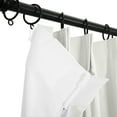 thumbnail image 3 of TWOPAGES Polyester Curtain 26 W X 63 L Inch Blackout Pinch Pleat Top Drape for Bedroom, 1 Panel, Ivory White, 3 of 5