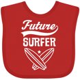 thumbnail image 3 of Inktastic Surfing Future Surfer Boys or Girls Baby Bib, 3 of 4