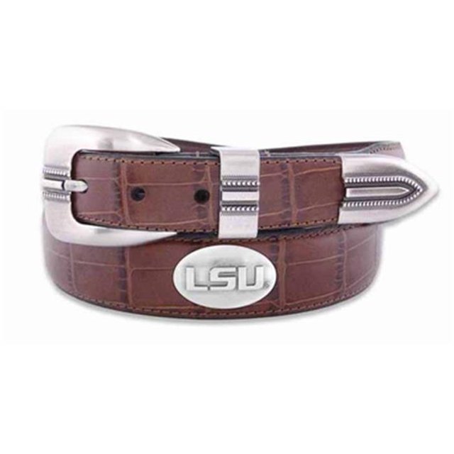 ZeppelinProducts LSU Concho Croc Ceinture en Cuir Tan, Taille 38