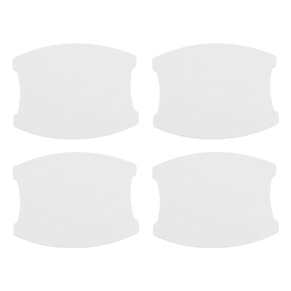 Unique Bargains Car Door Handle Scratch Protector, 68x85mm Car Door Handle Protective Film Matte White, 4 Pcs