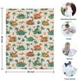 thumbnail image 4 of LightColor Cartoon Dinosaurs Jungle Pattern Blanket,Comfortable Soft Lamb Wool Throw Blanket,All Season,Warm Lightweight Blankets for Sofa Bed Couch Living Room Chair,30"x40", 4 of 4