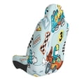 thumbnail image 4 of Lsque Cartoon Car Racing Pattern Car Seat Covers for Front Seats , Waterproof Seat Covers for Cars, Sporty Front Seat Covers,Car Seat Cover Protector Front Seats, 4 of 5