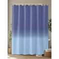 thumbnail image 4 of Shower Curtain Blue Ombre Shower Curtains for Bathroom, Waterproof Polyester Shower Curtain Set with Hooks, Extra Long 72" x 84" Gradient Gradual Color, 4 of 6
