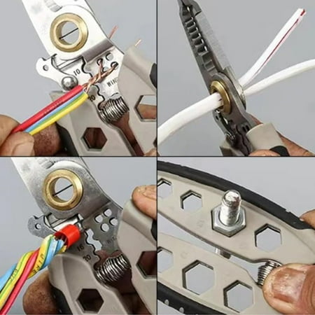 

2024 Superior High-Quality Premium Electrician Wire Stripper Crimper Cutter Pliers - Multifunctional Tool for Easy Cable Cutting and Stripping