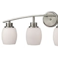 thumbnail image 2 of Atlas Lighting and Home 4-Light Vanity Light with Frosted Glass Shades - 28" - Brushed Nickel, 2 of 3