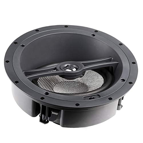 OSD Audio ACE870 8" 250W Angled Trimless in-Ceiling Speaker Paintable Grill Dolby Atmos Ready (White, Single)